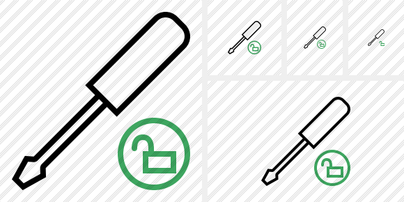 Screwdriver Unlock Icon