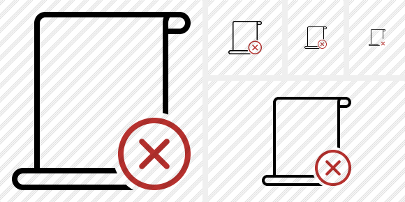 Script Blank Cancel Icon
