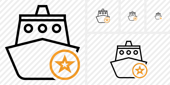 Ship 2 Star Icon