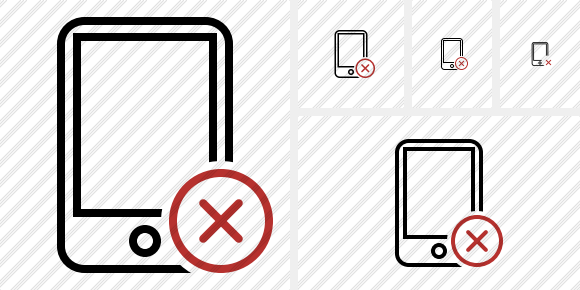 Smartphone Cancel Icon