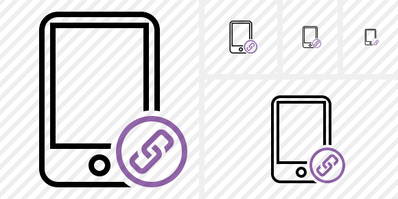 Smartphone Link Icon Outline Duo Professional Stock Icon And Free