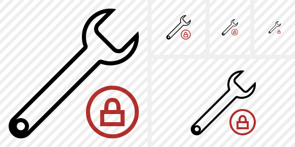 Spanner Lock Icon