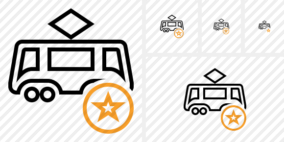 Tram Star Icon