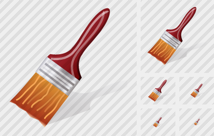 Flat Brush Icon