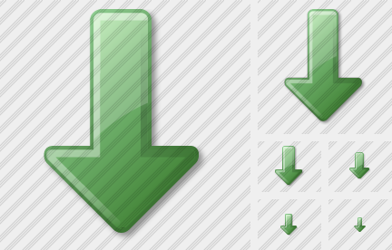 Arrow Down Green Icon