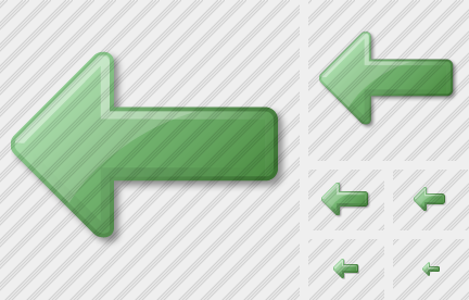 Arrow Left Green Icon