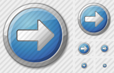 Arrow 2 Right Blue Icon