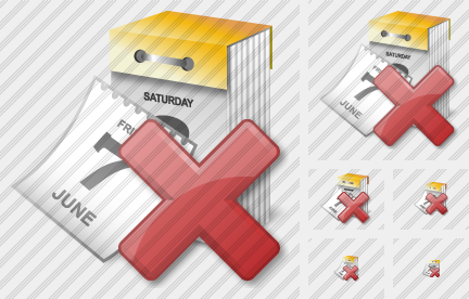 Calendar Delete Icon
