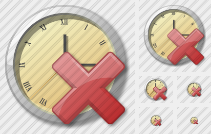 Clock Delete Icon