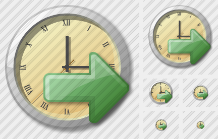 Clock Export Icon