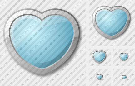 Icone Heart Cyan