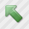 Arrow Up Left Green Icon