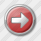 Arrow 2 Right Red Icon