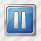 Media Pause Blue Icon