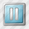 Media Pause Cyan Icon