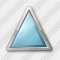 Triangle Cyan Icon