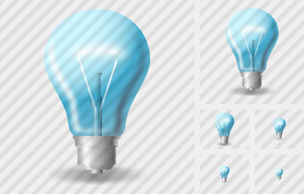 Icone Lamp Cyan