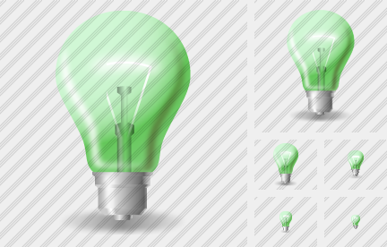 Lamp Green Icon