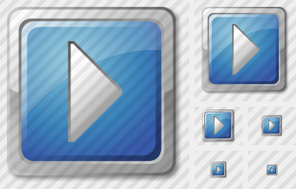 Media Play Blue Icon