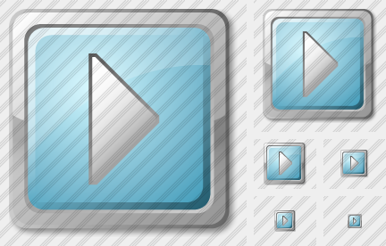 Media Play Cyan Icon