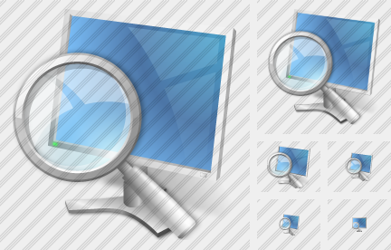 Monitor Search Icon