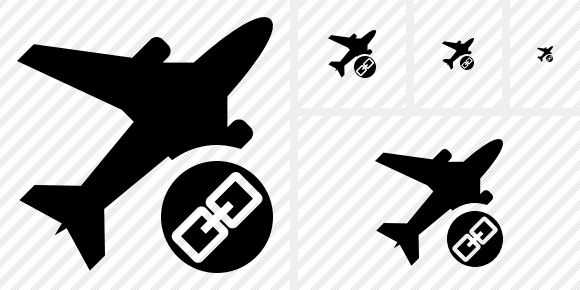 Airplane Link Icon