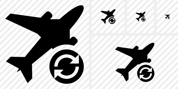 Airplane Refresh Icon