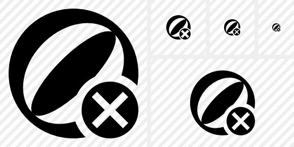 Beach Ball Cancel Icon