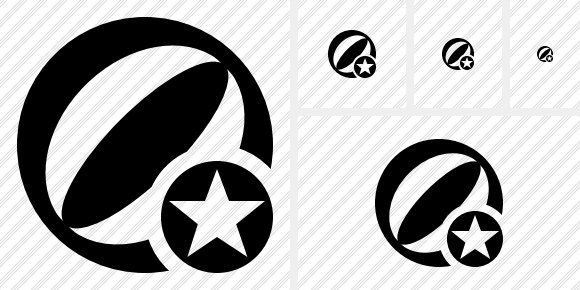 Beach Ball Star Icon