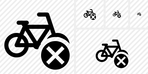 Bicycle Cancel Icon