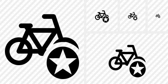 Bicycle Star Icon