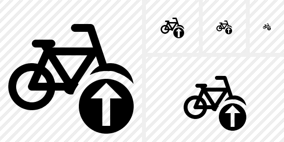 Bicycle Upload Icon