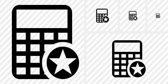 Calculator Star Icon