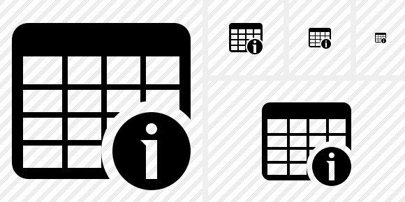 Icone Database Table Information