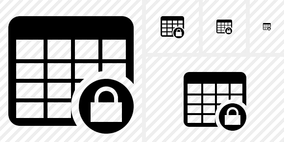 Icone Database Table Lock