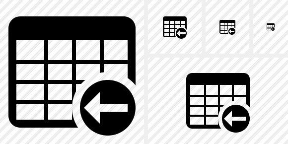 Icone Database Table Previous