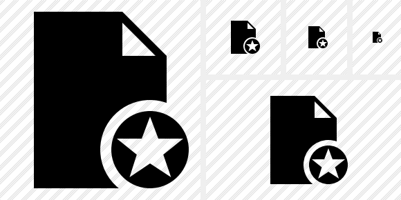 Document Blank Star Icon