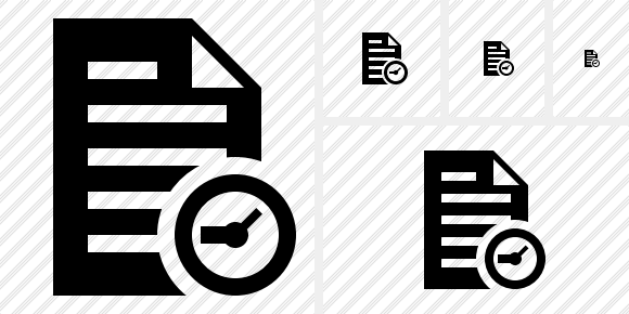 Document Clock Icon