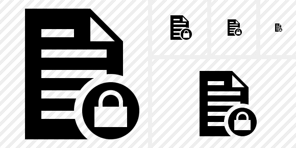 Document Lock Icon