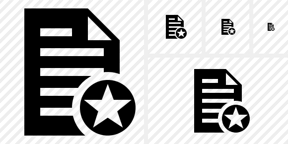 Document Star Icon