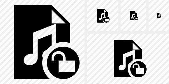 File Music Unlock Icon