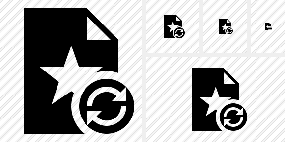 File Star Refresh Icon