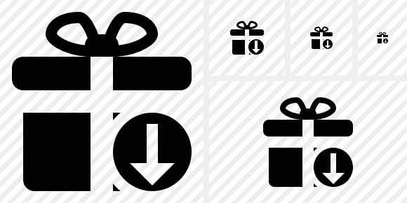 Gift Download Icon