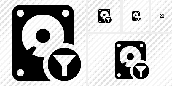 Hard Drive Filter Icon