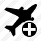 Airplane Add Icon