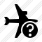 Airplane Horizontal Help Icon