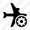 Airplane Horizontal Settings Icon