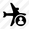 Airplane Horizontal User Icon