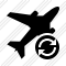 Airplane Refresh Icon