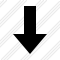 Arrow Down Yellow Icon